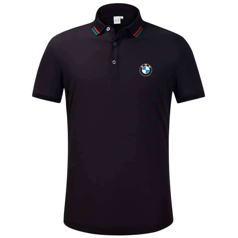 2022 Polo BMW Homme Manche Courte Mercerisé Col Contrasté Slim Fit